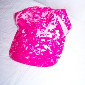 Under Armour Pink Splash Adjustable Youth Running Hat OSFA